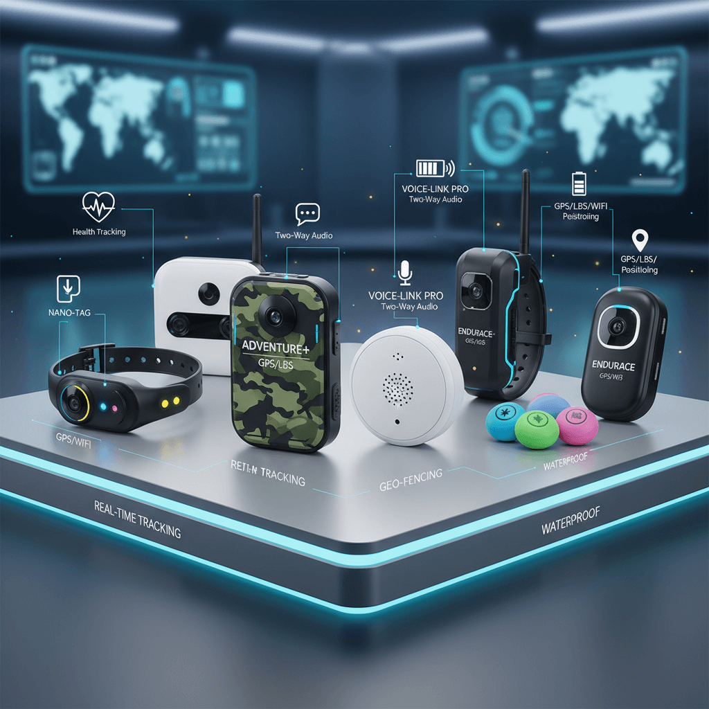 various types of pet GPS trackers