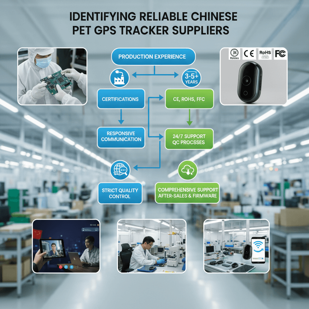 factory inspection of pet GPS trackers