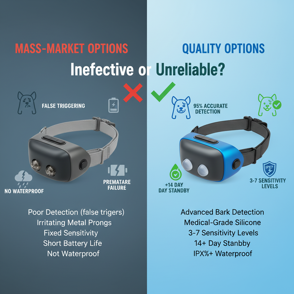 shock bark collar features comparison