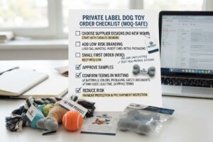 private label dog toys China safe MOQ